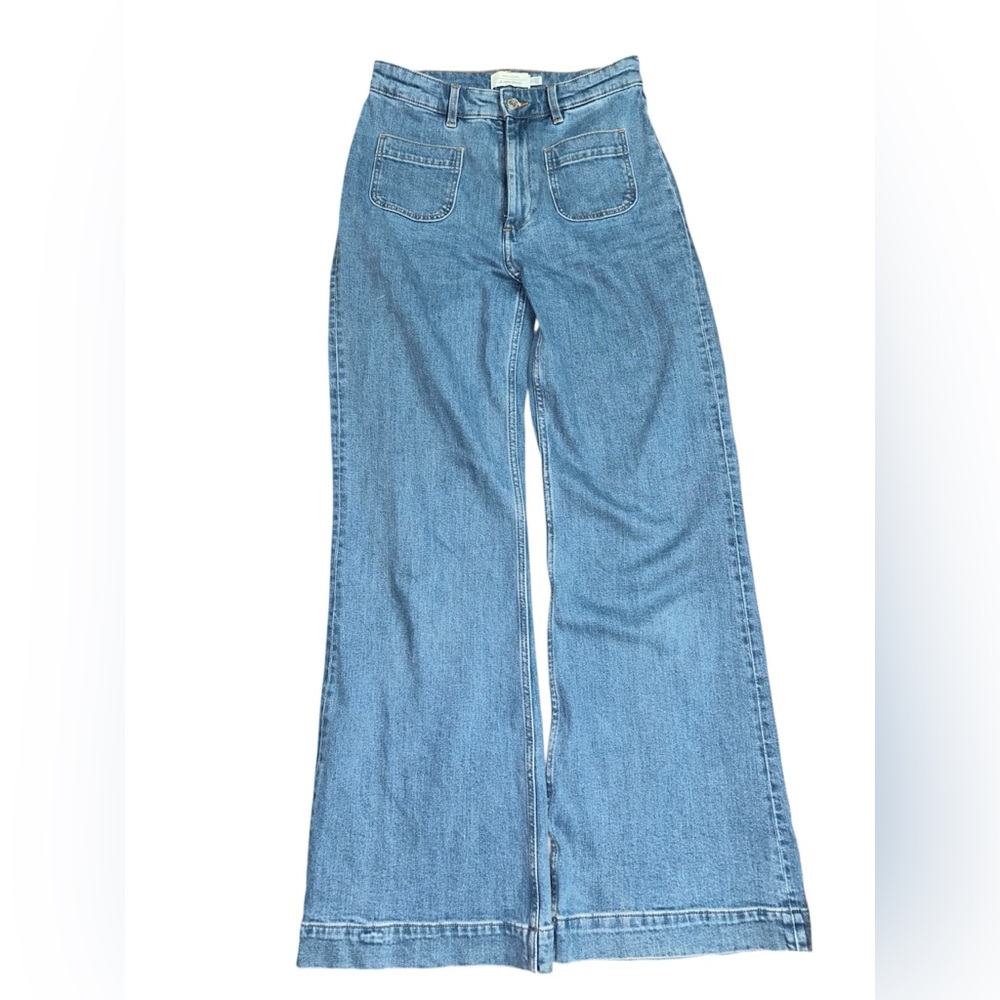 Other Stories Stylish Blue Flare Jeans
